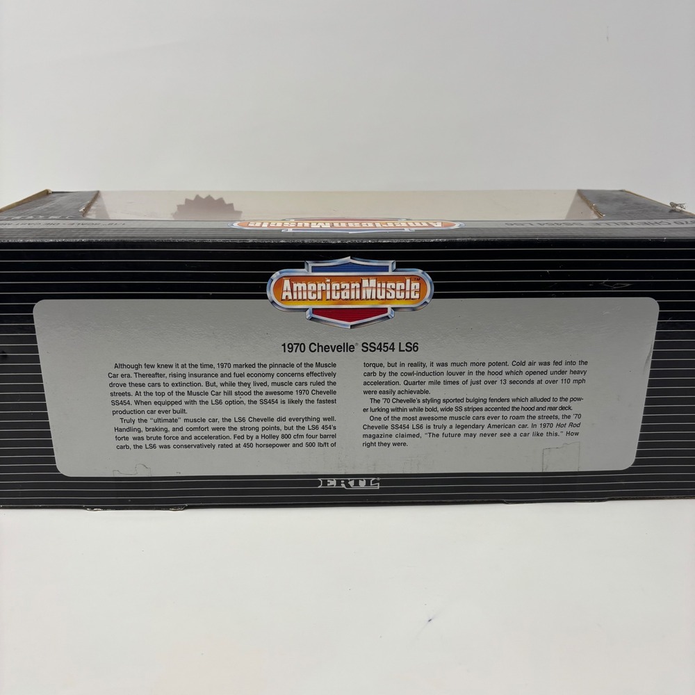 1970 Chevrolet Chevelle SS454 LS6 Orange Exclusive Color 1:18 ERTL Diecast - Picture 12 of 14